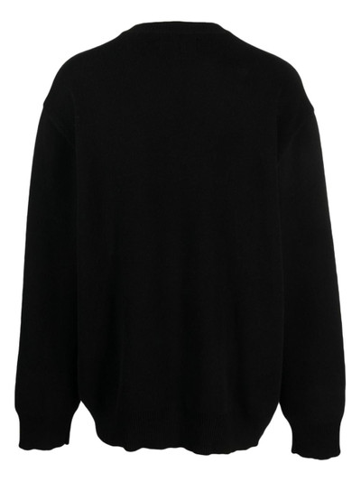 KUSIKOHC Kiss crew-neck cotton jumper outlook