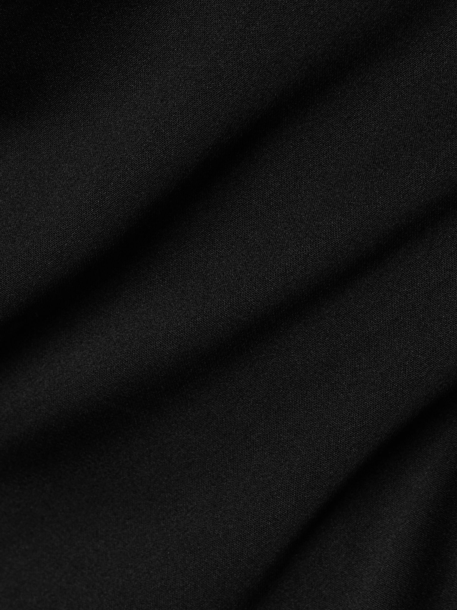 Iris draped silk-blend satin mini dress Black - 4