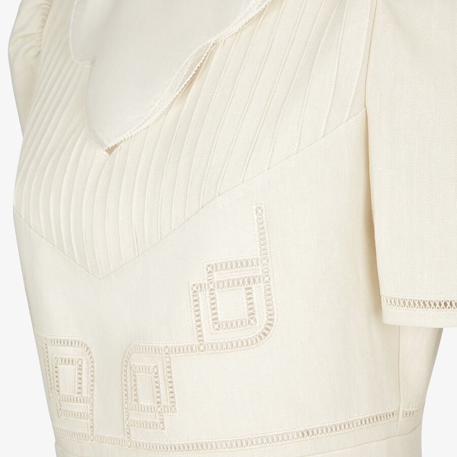 White linen dress - 3