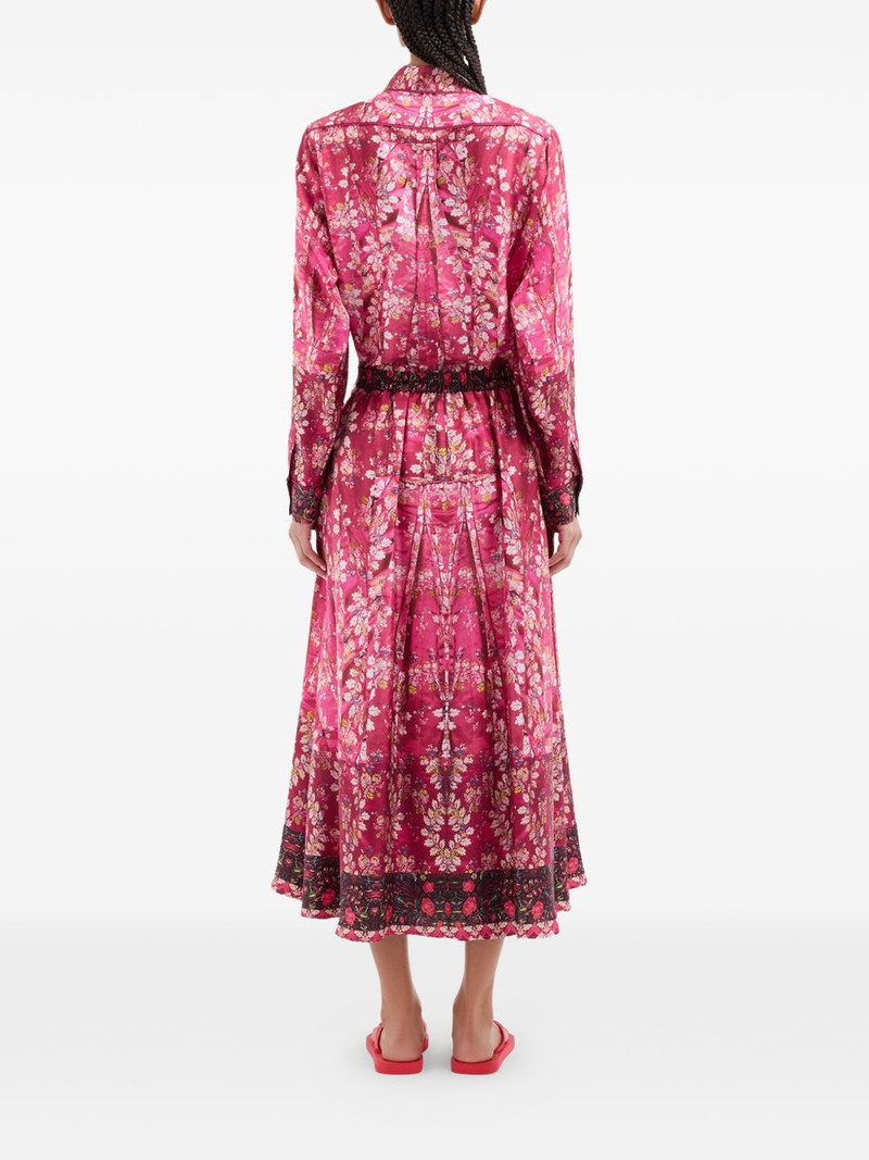 Aloe floral A-line midi skirt 4