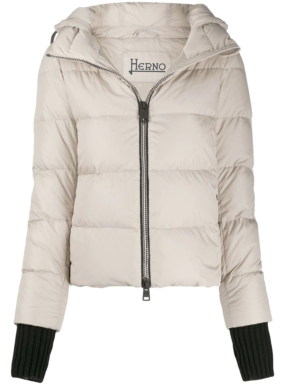 zip-up puffer jacket - 1