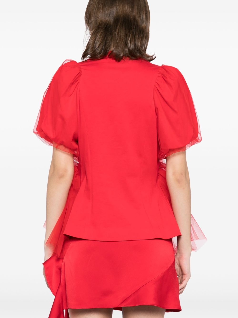 puff-sleeved T-shirt - 4