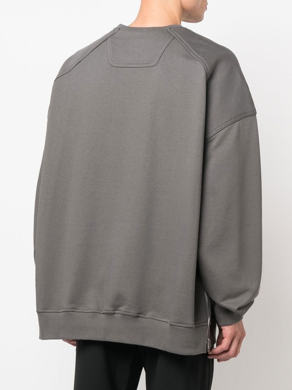 pocket-detail crew neck sweatshirt - 4