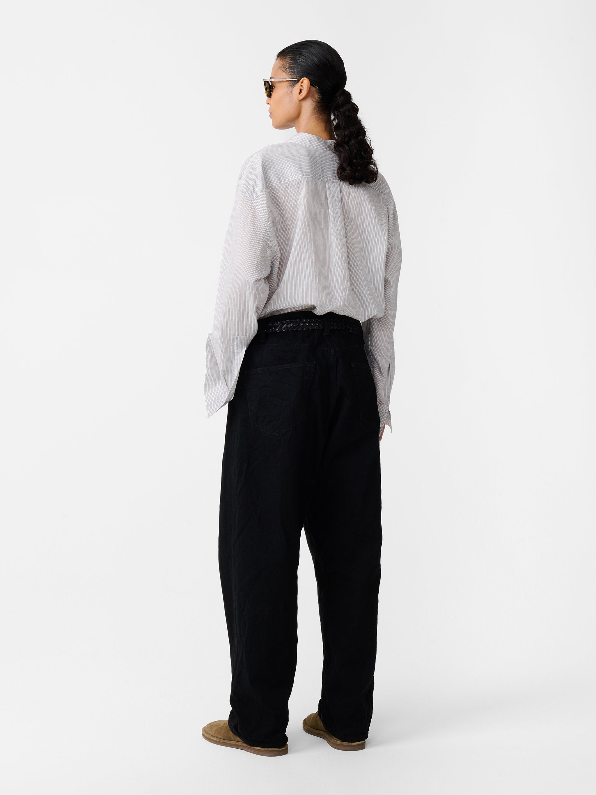 Seb Crinkle Denim Pant - 8