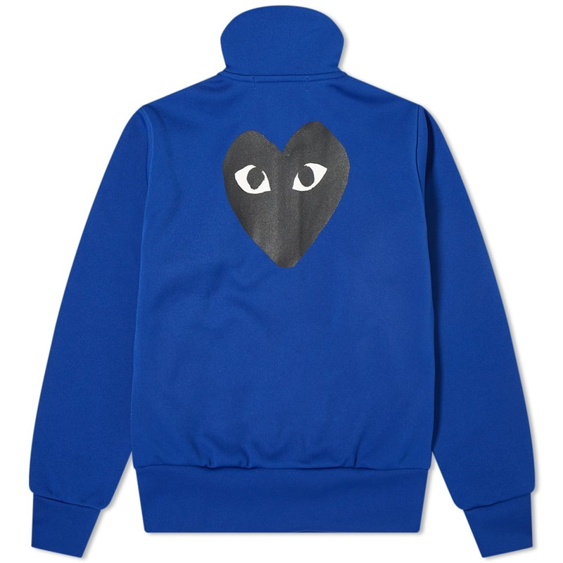 Comme des Garçons PLAY Comme des Garcons Play Women's Black Heart Zip Backprint Tra outlook