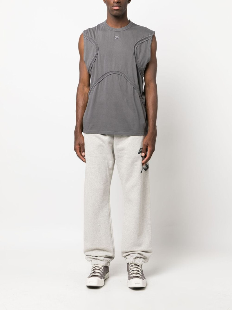MISBHV logo-patch cotton tank top outlook