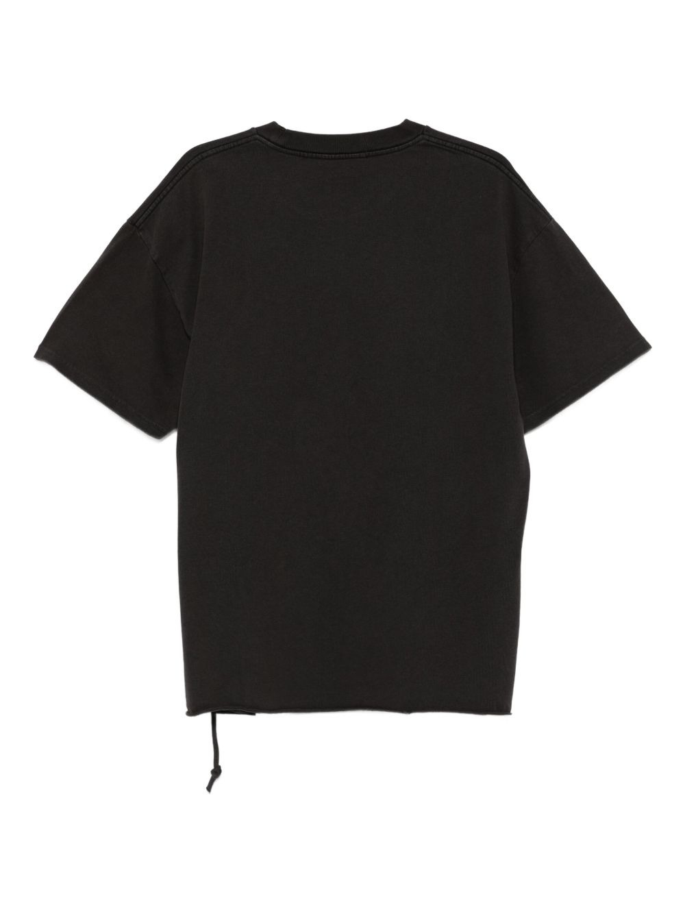 drawstring-hem cotton T-shirt - 2