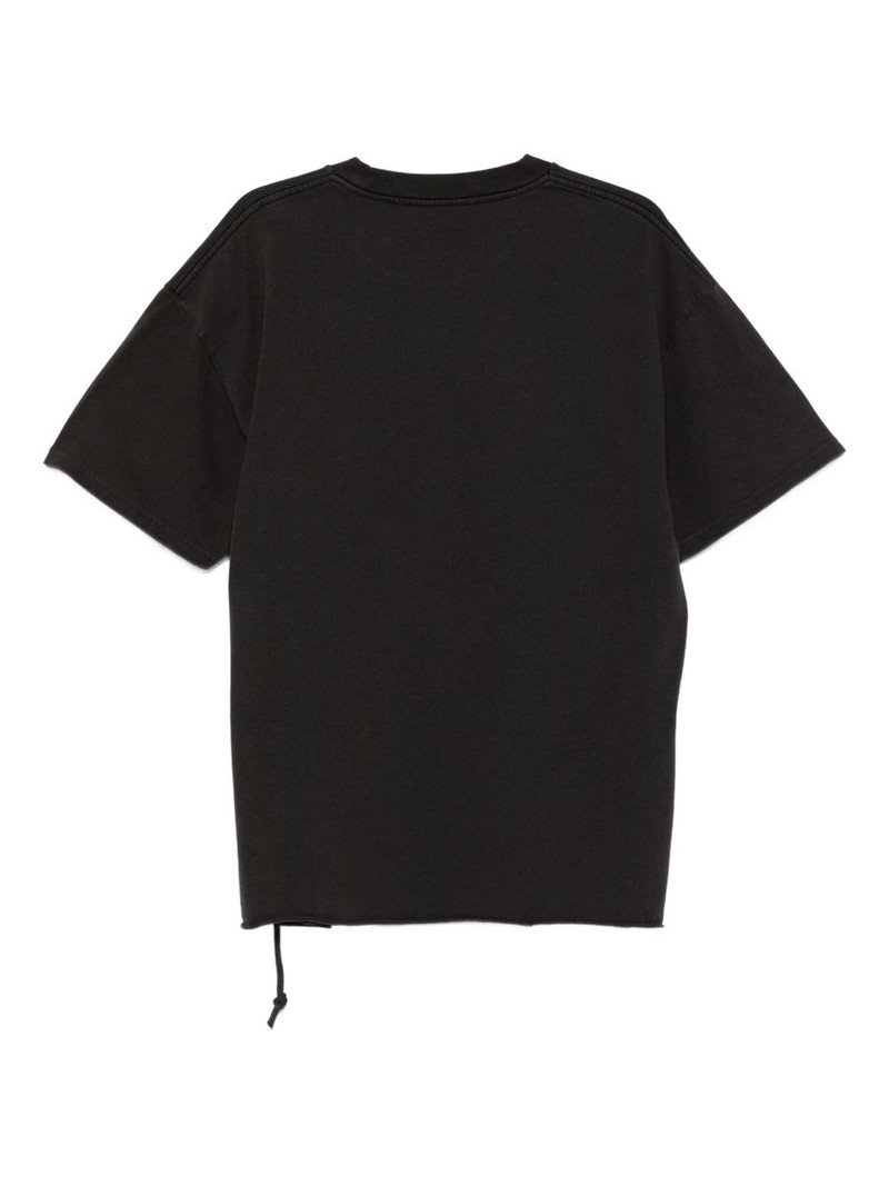 Ksubi drawstring-hem cotton T-shirt outlook
