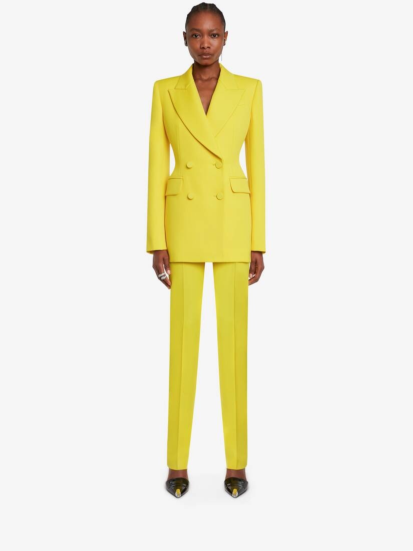 Alexander McQueen Women's Double-breasted Jacket in Bright