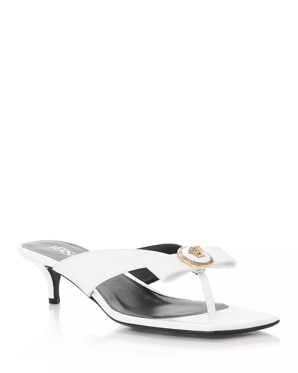 Women's Slip On Embellished Mid Heel Sandals - 1