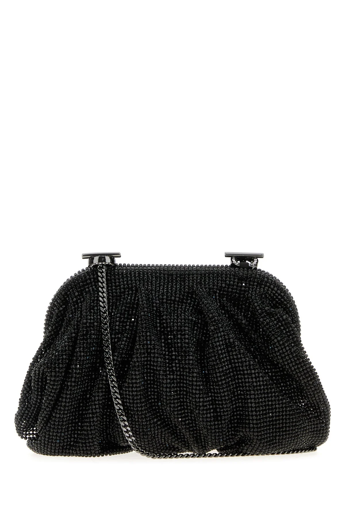 Embellished fabric small Venus clutch - 1