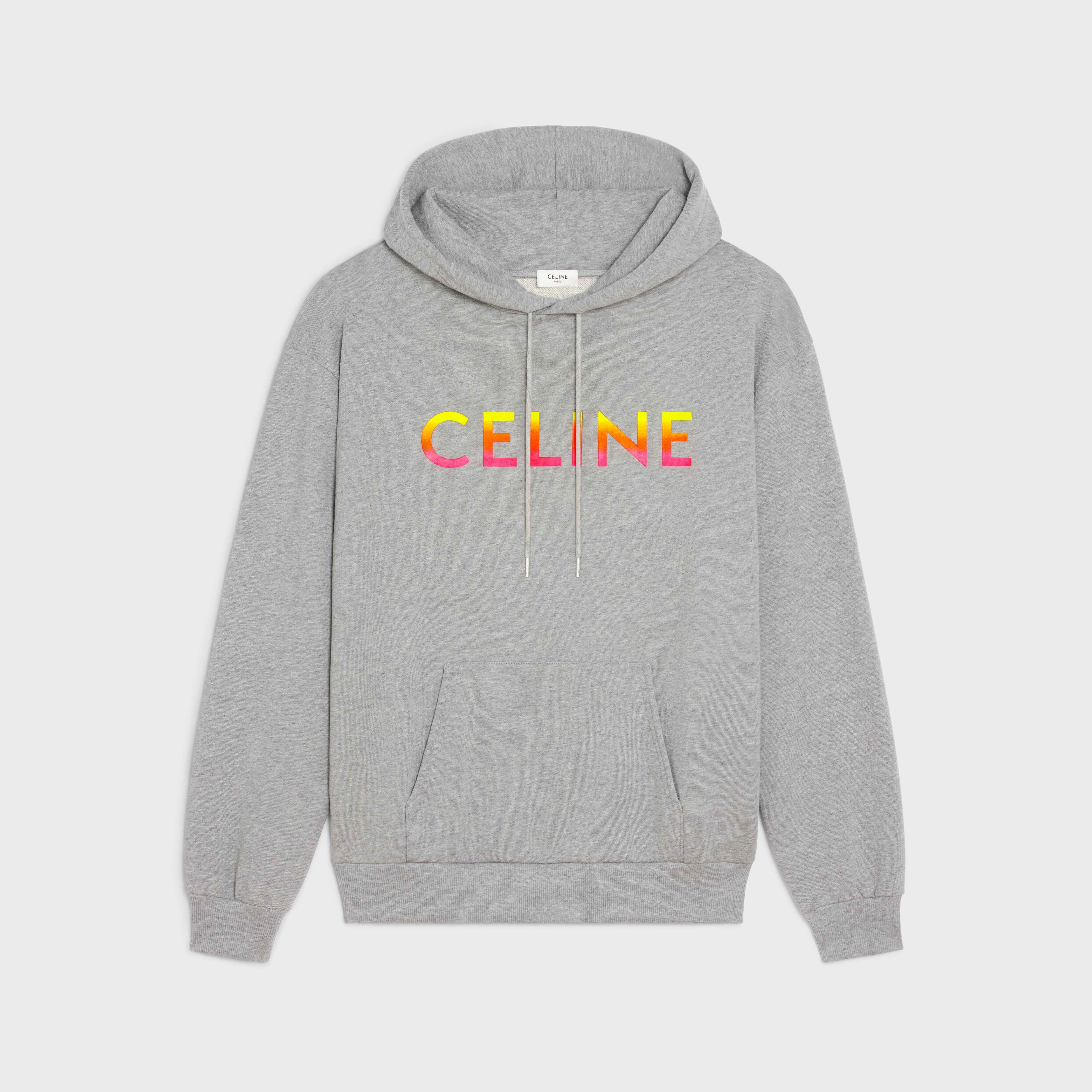 LOOSE CELINE HOODIE IN COTTON FLEECE - 1