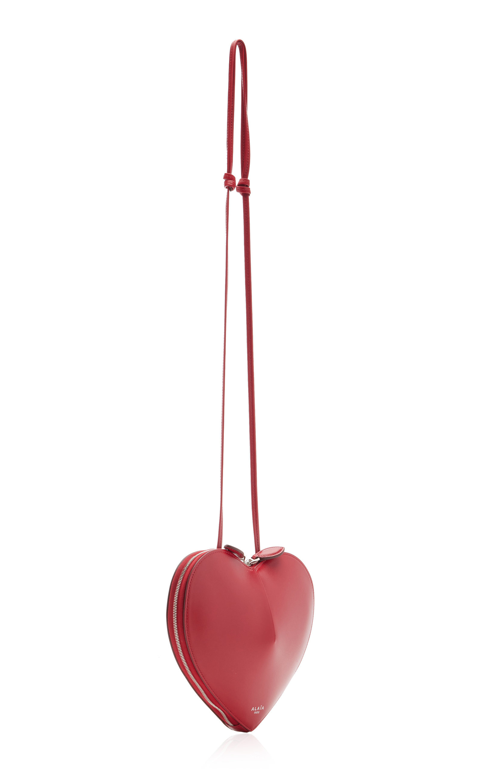 Le Coeur Leather Crossbody Bag red - 3