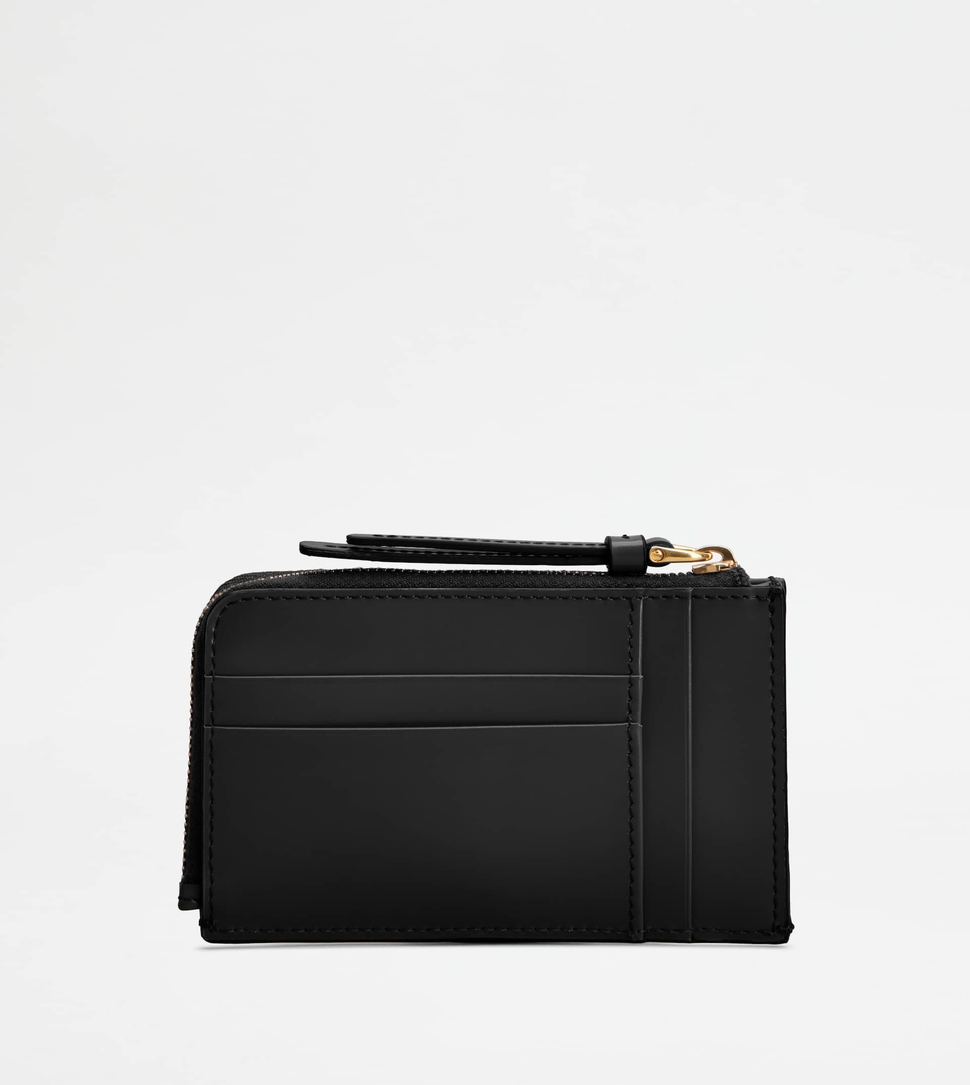 KATE KEY POUCH IN LEATHER - BLACK - 3