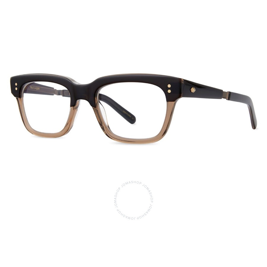 Mr. Leight ASHE C Demo Square Men's Eyeglasses ML1018 BKTR-ATG 49 - 2