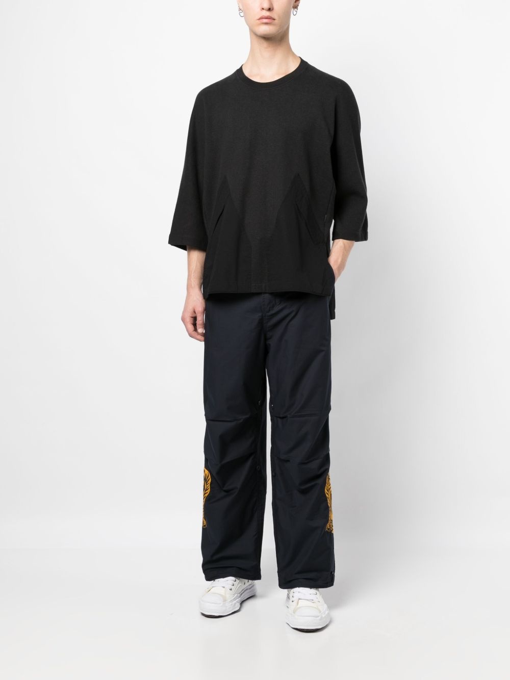 crew-neck knitted T-shirt - 2