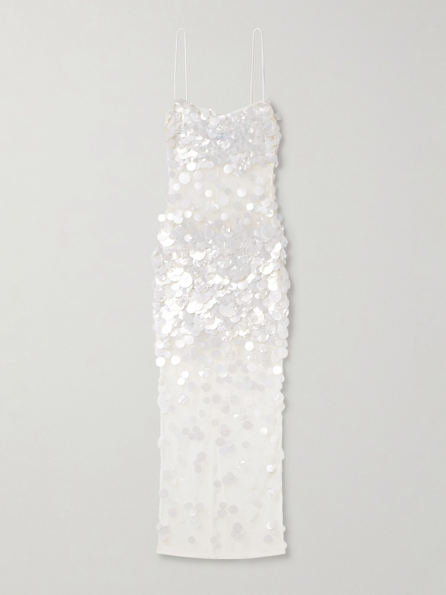 Mischa embellished tulle midi dress White - 1