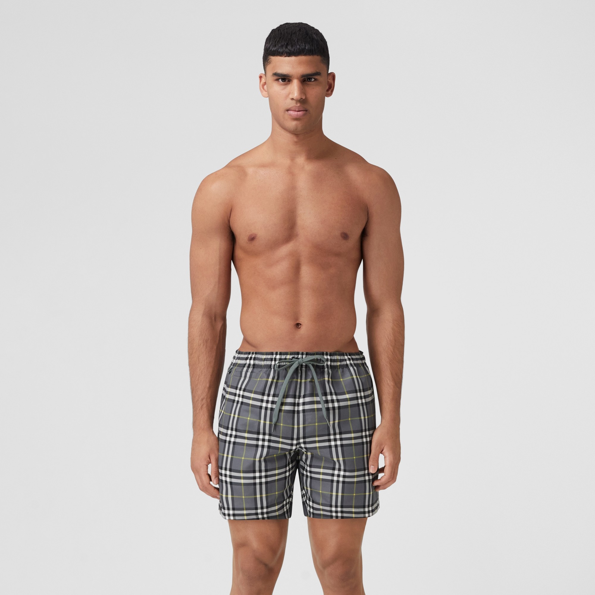 Check Drawcord Swim Shorts - 3