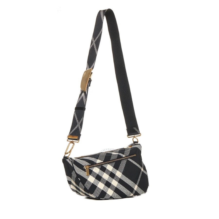 Burberry Medium Shield Check Printed Shoulder Bag - 2