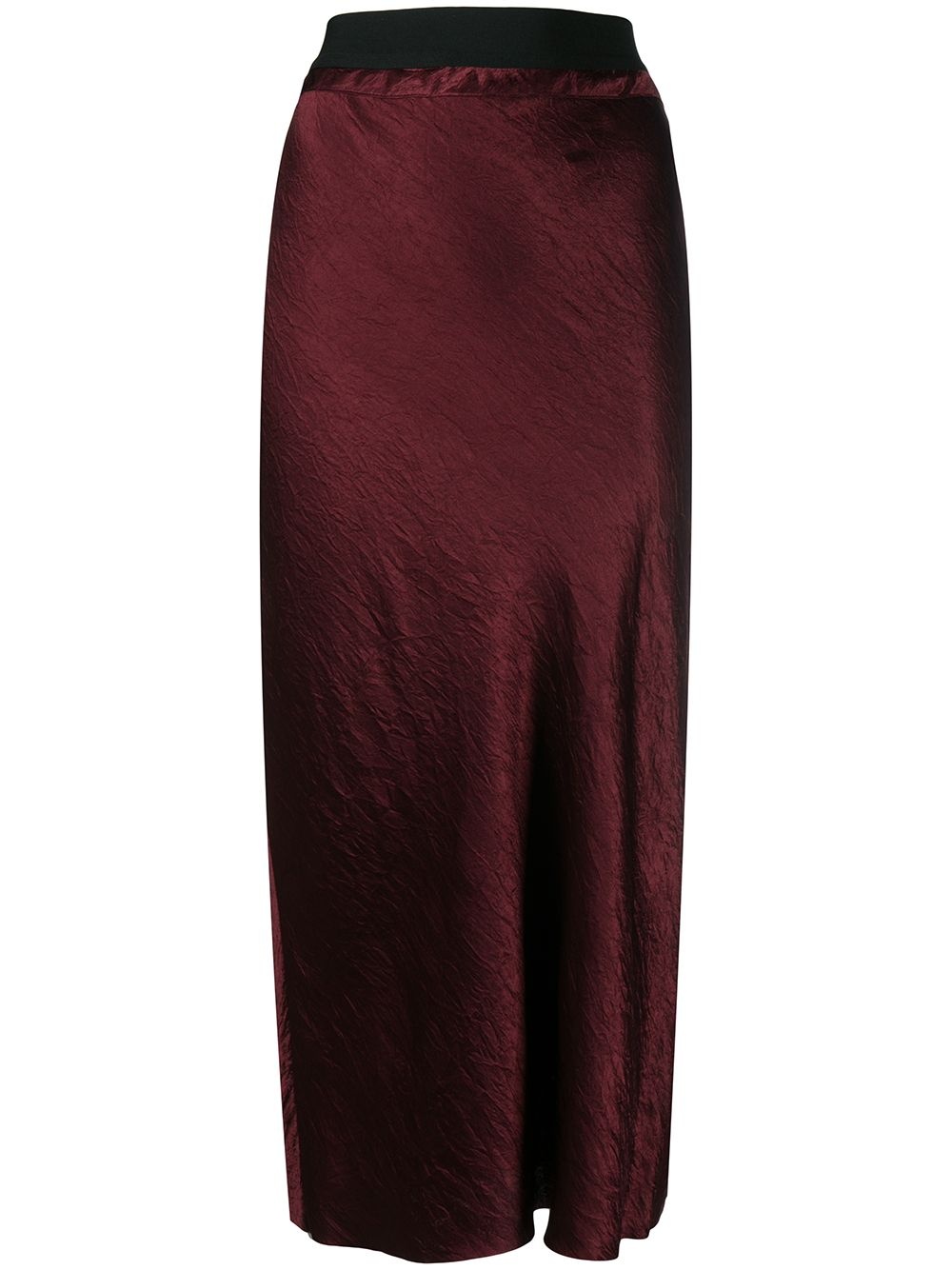 midi-length crease skirt - 1