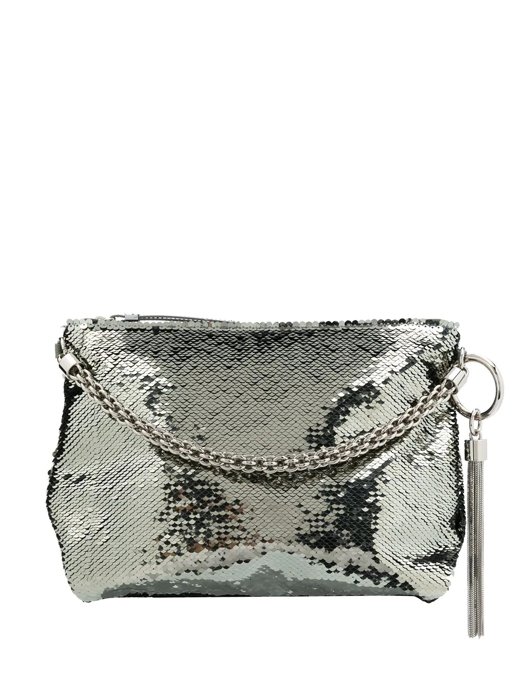 Callie sequin-embellished clutch bag - 1