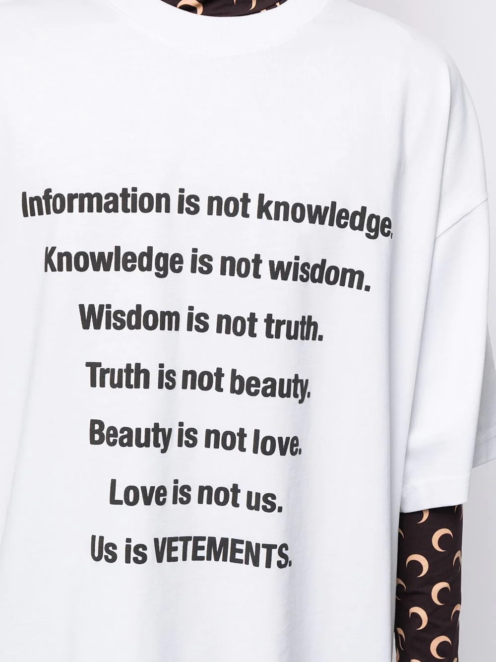 Information slogan-print T-shirt - 5