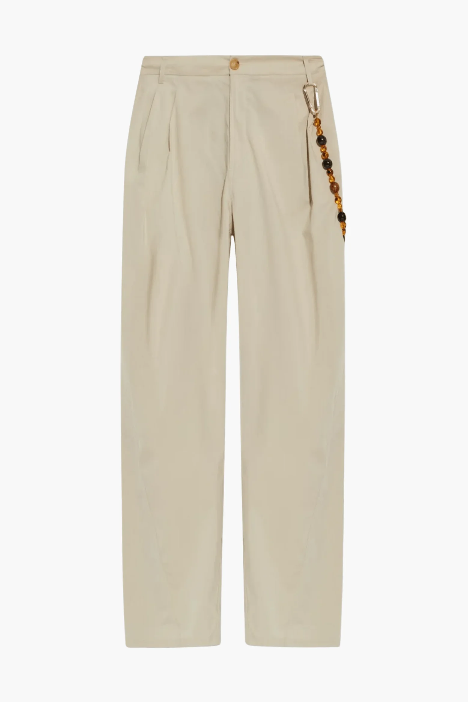 PHEBE - LIGHT COTTON POPELINE WIDE-LEG PANTS - 1