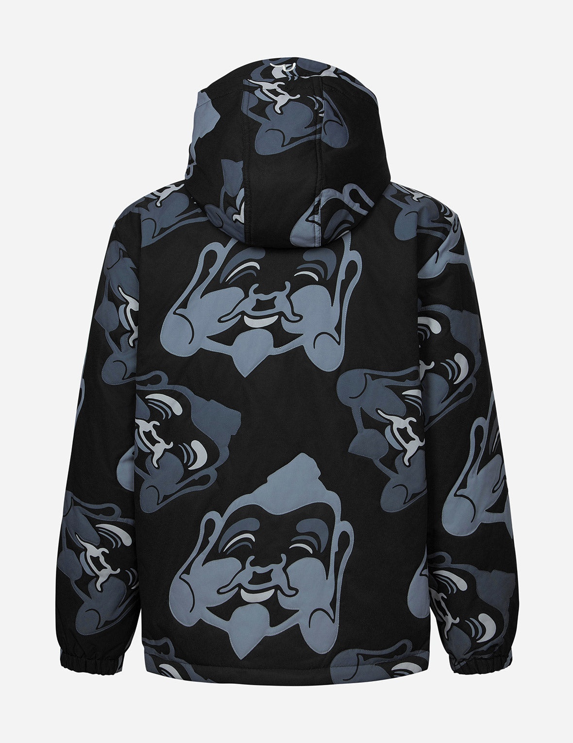 Allover Godhead Print Loose Fit Quilting Jacket - 2