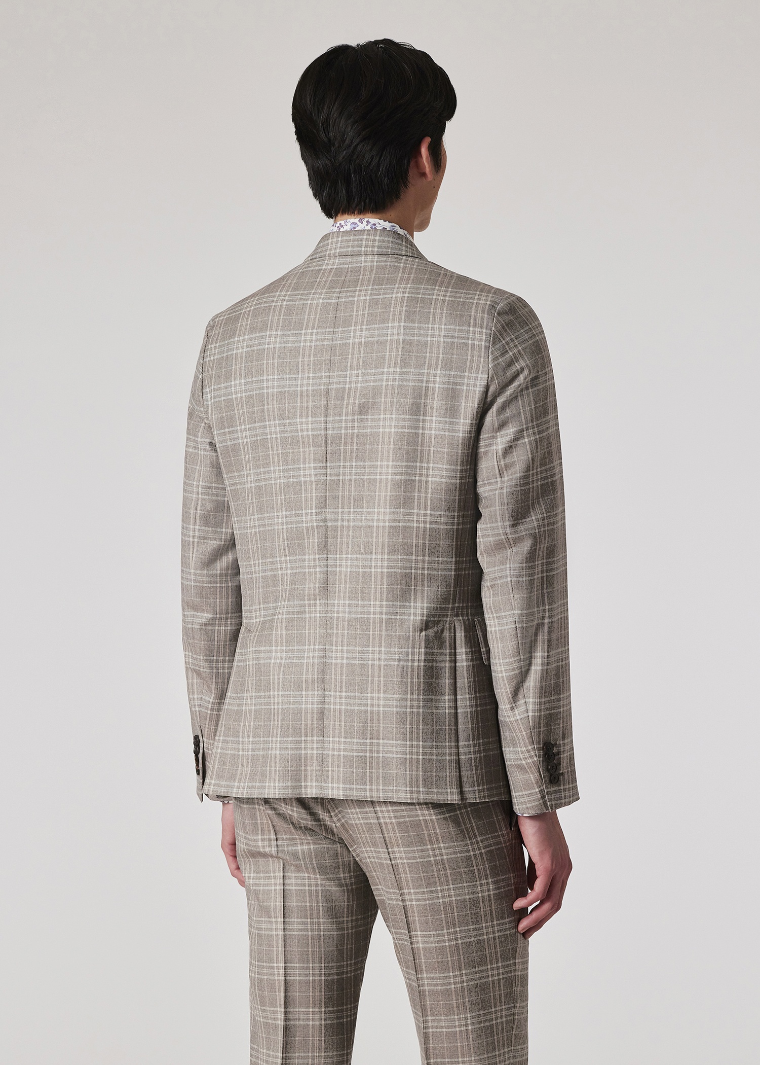 Grey Check Buggy Lined Wool Suit - 9