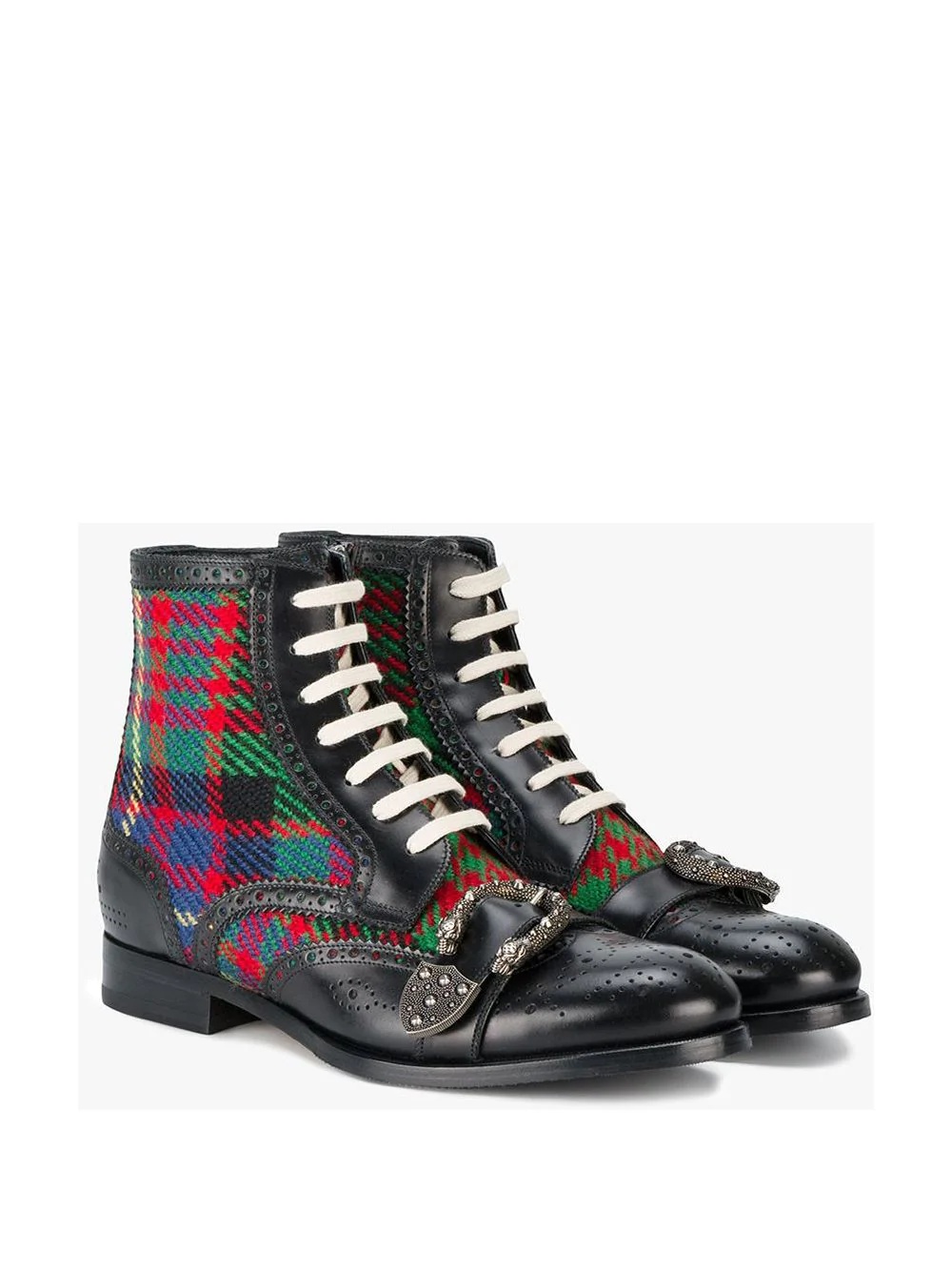 Tartan Queercore brogue boot - 10