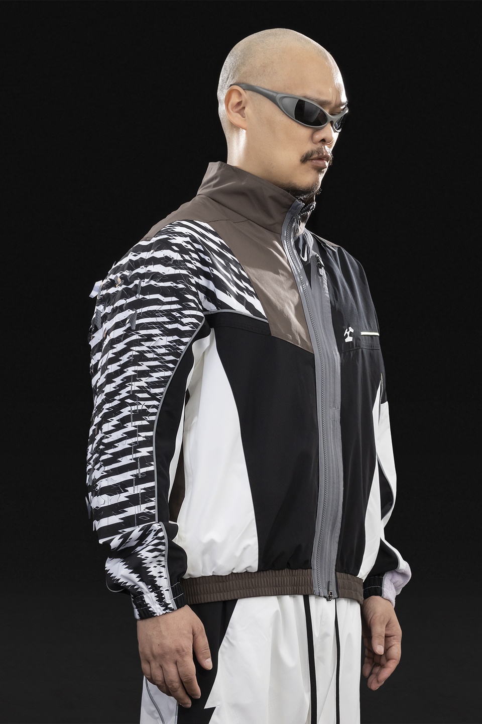 GGG-J2-100 Nike® Acronym® Track Jacket Woven White/Multi - 6