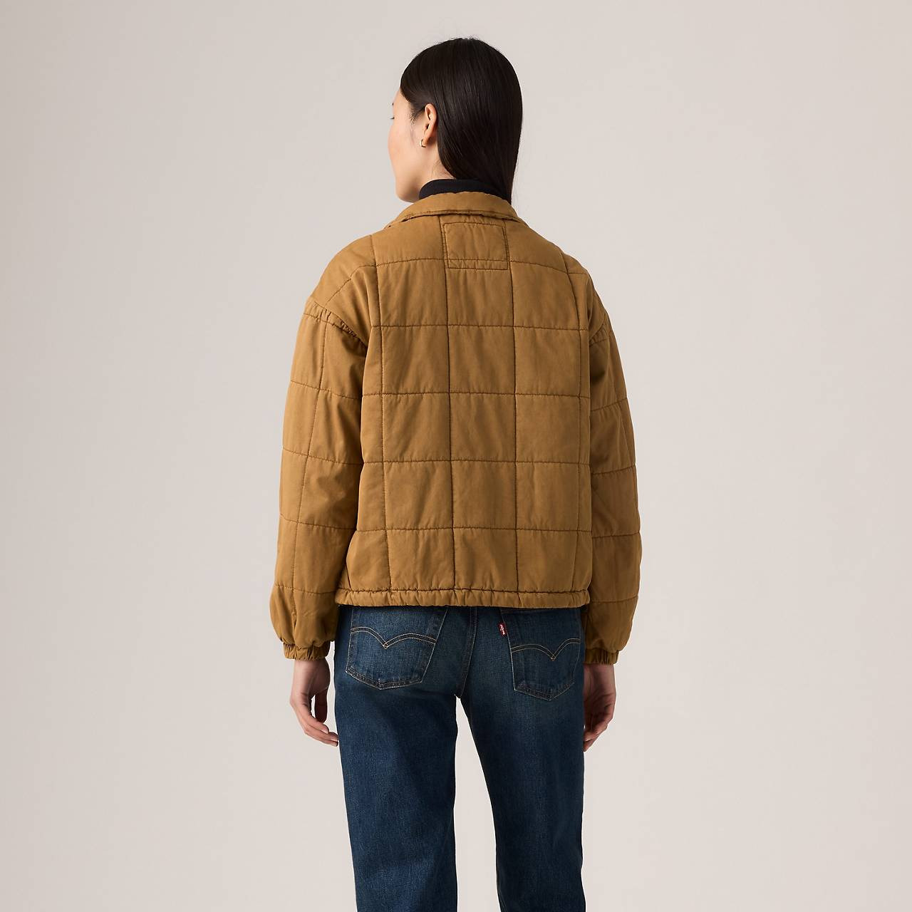 BOX QUILTED RELAXED COTTON JACKET - 3