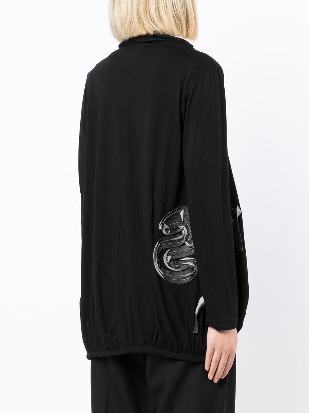 logo-patchwork cardigan - 4