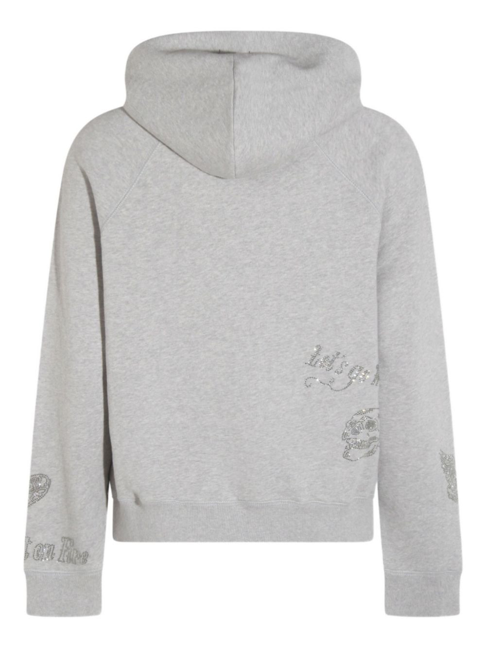 crystal-embellished hoodie - 2