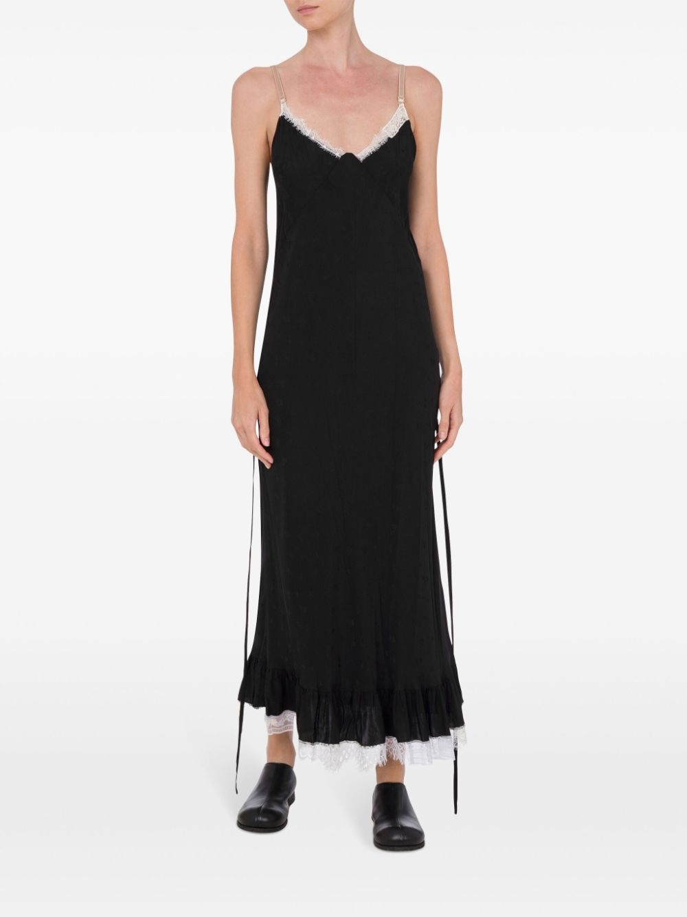lace-trim maxi dress - 2