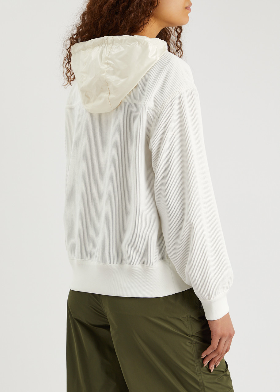 Hooded corduroy sweatshirt - 3