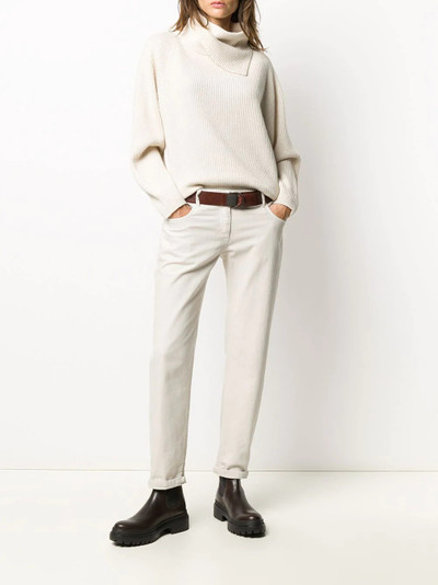 Brunello Cucinelli draped collar jumper outlook