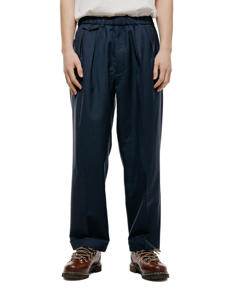 BEAMS PLUS 2Pleats Anywhere(wear) Wool Navy outlook