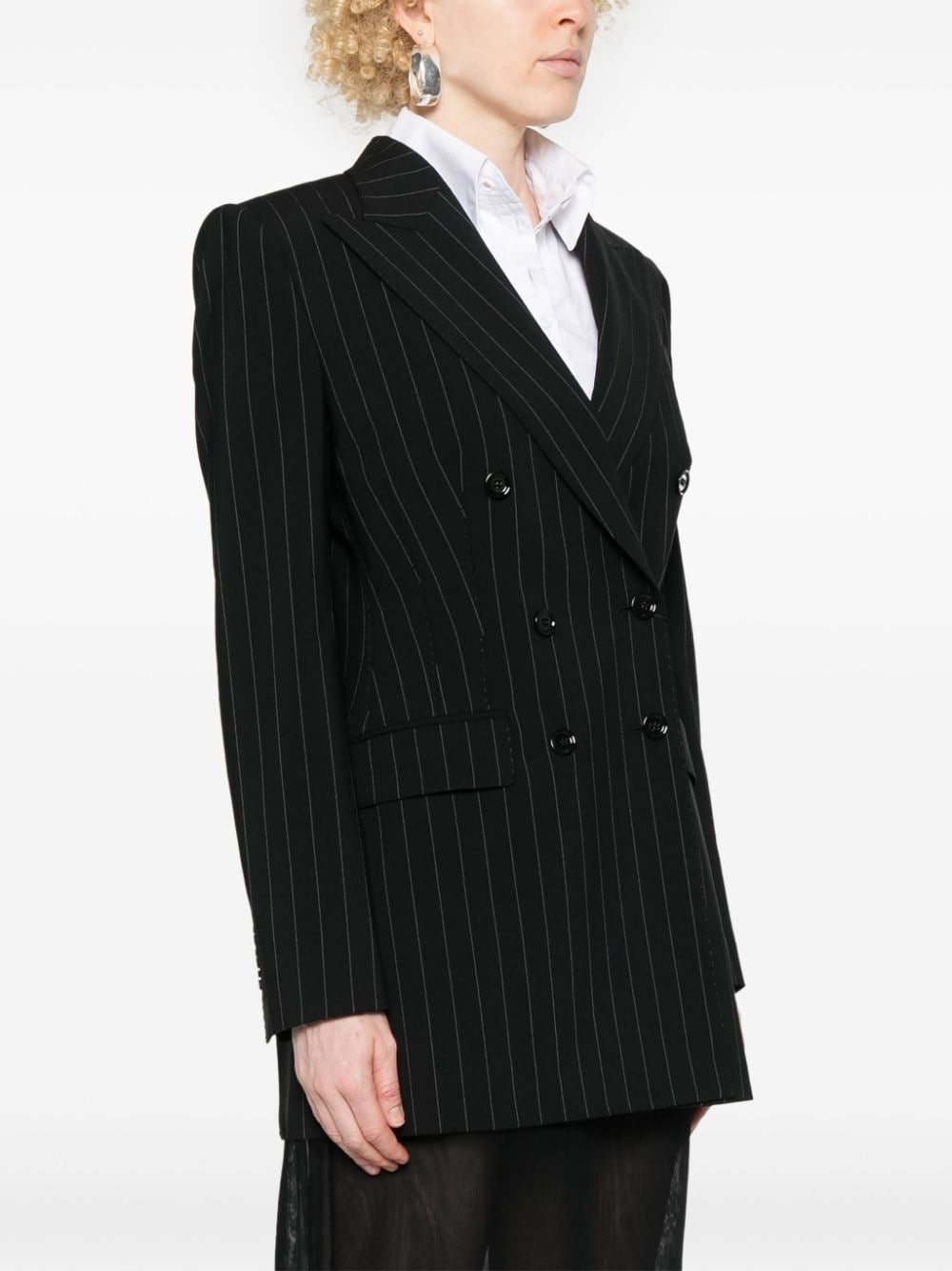 アウターその他 DOLCE & GABBANA Woman Blazer Black F29BITFRBDK S8051 Leopard-print wool Turlington jacket in Animal Print for