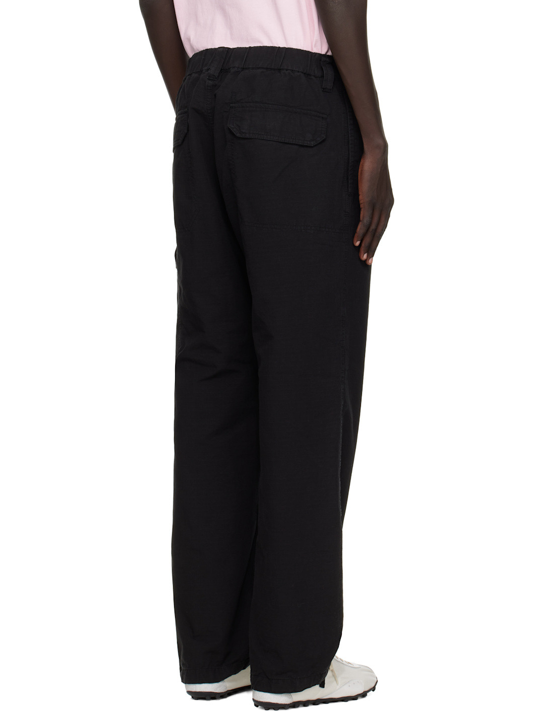 Black 3100011 Organic Cotton Ripstop Cargo Pants - 3