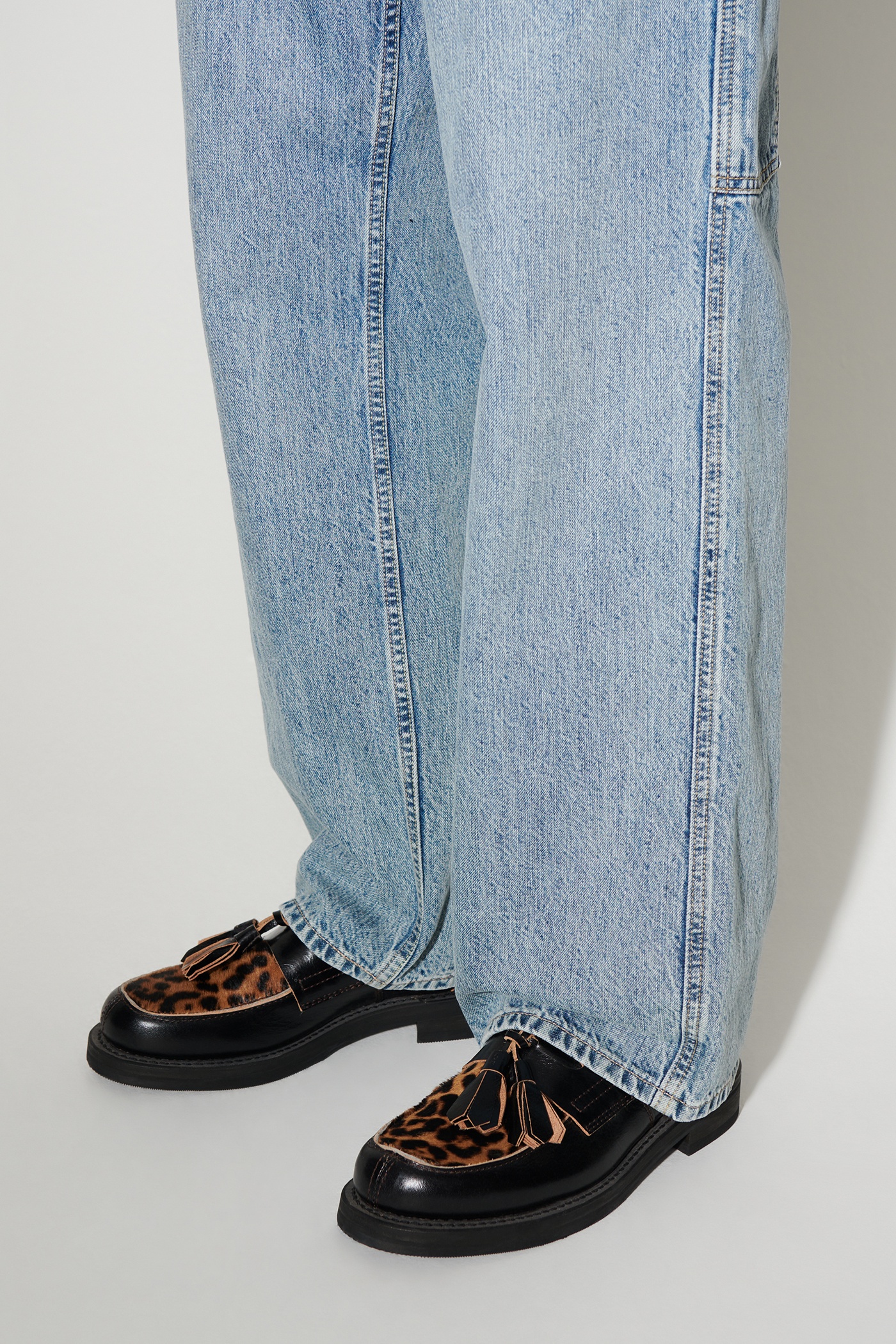 Tassel Loafer Honky Tonk Leo Hair On Hide - 5