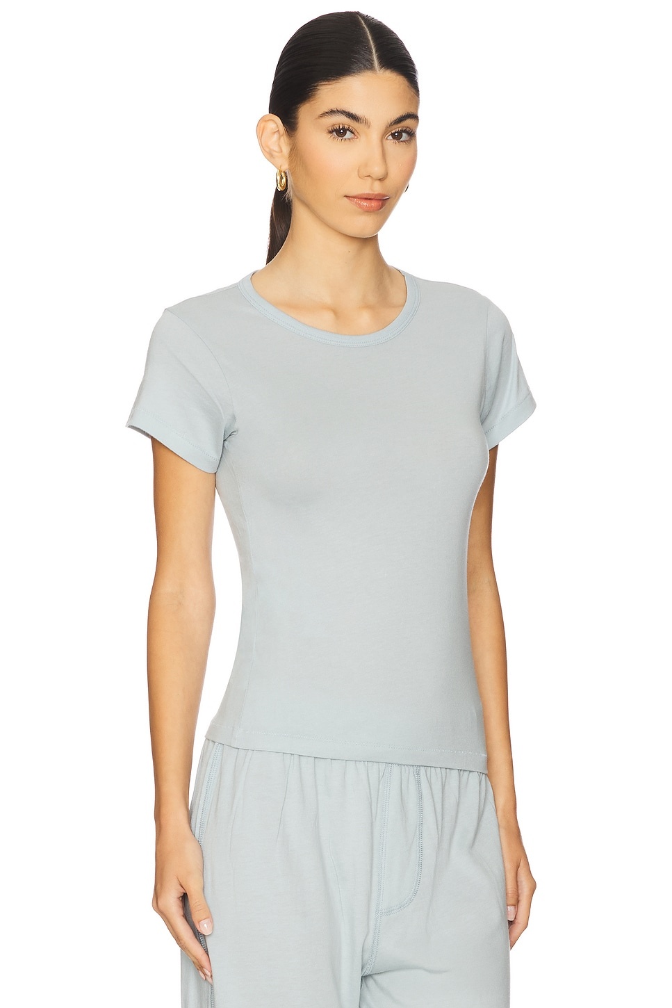 Fitted Crewneck Short Sleeve T-Shirt - 2