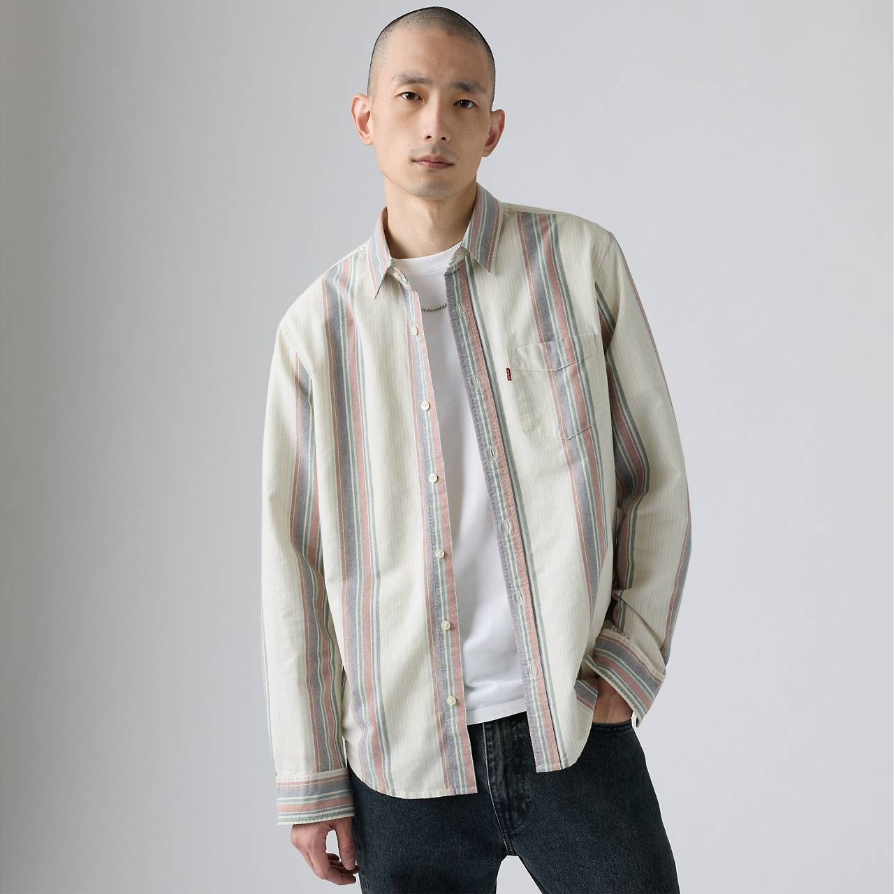 SUNSET ONE POCKET STANDARD FIT SHIRT - 3