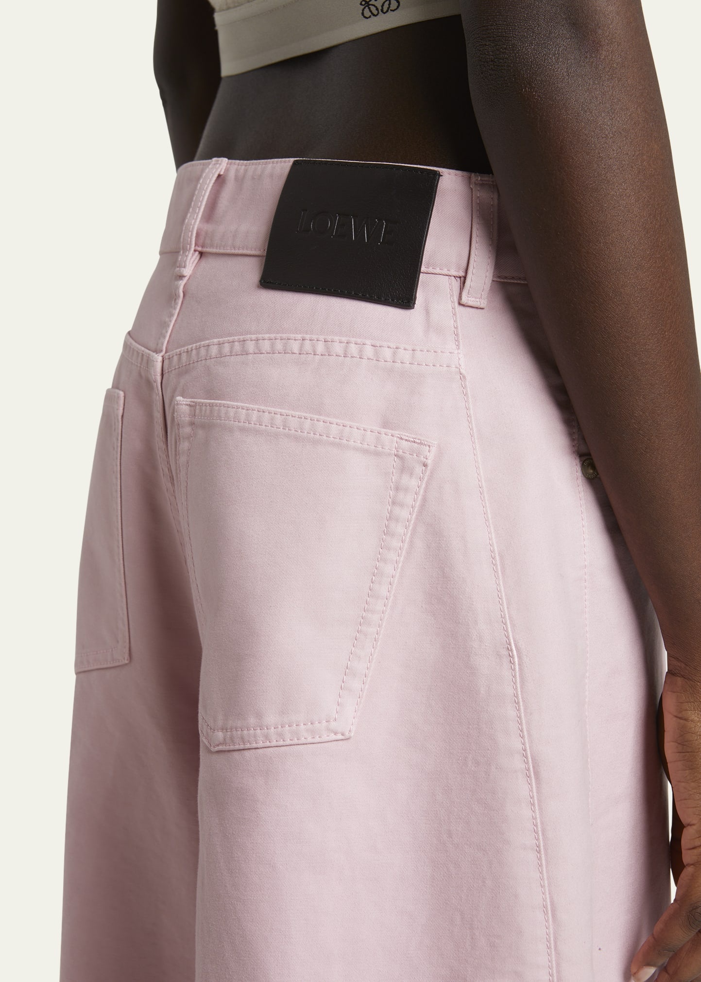 Barrel Pleated Wide-Leg Ankle Trousers - 5