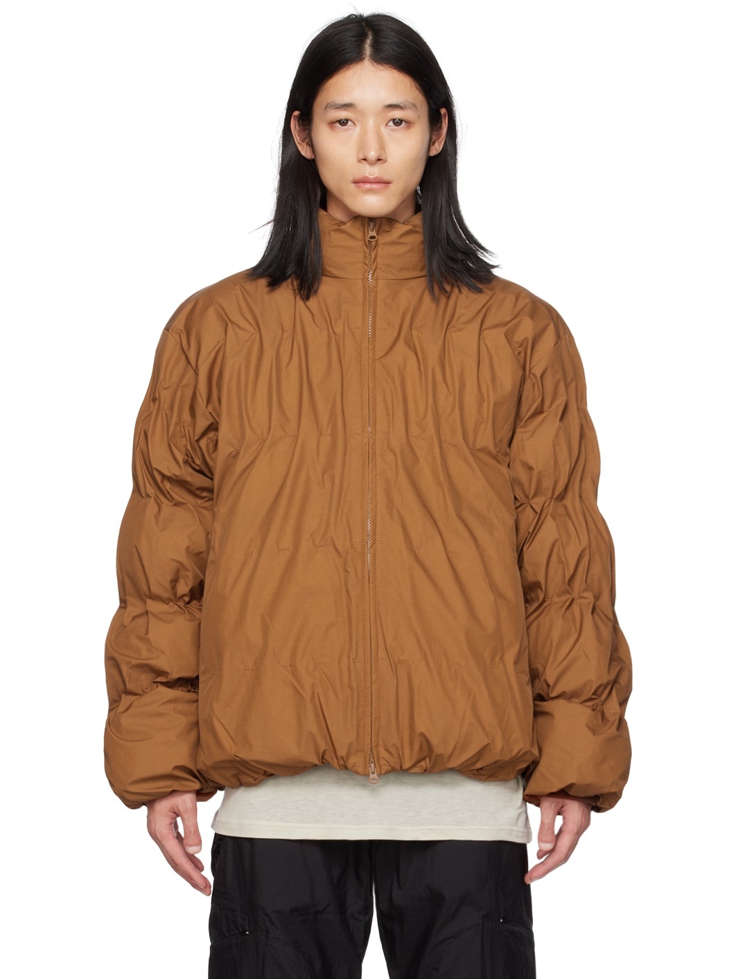 SSENSE Exclusive Brown Down Jacket - 1