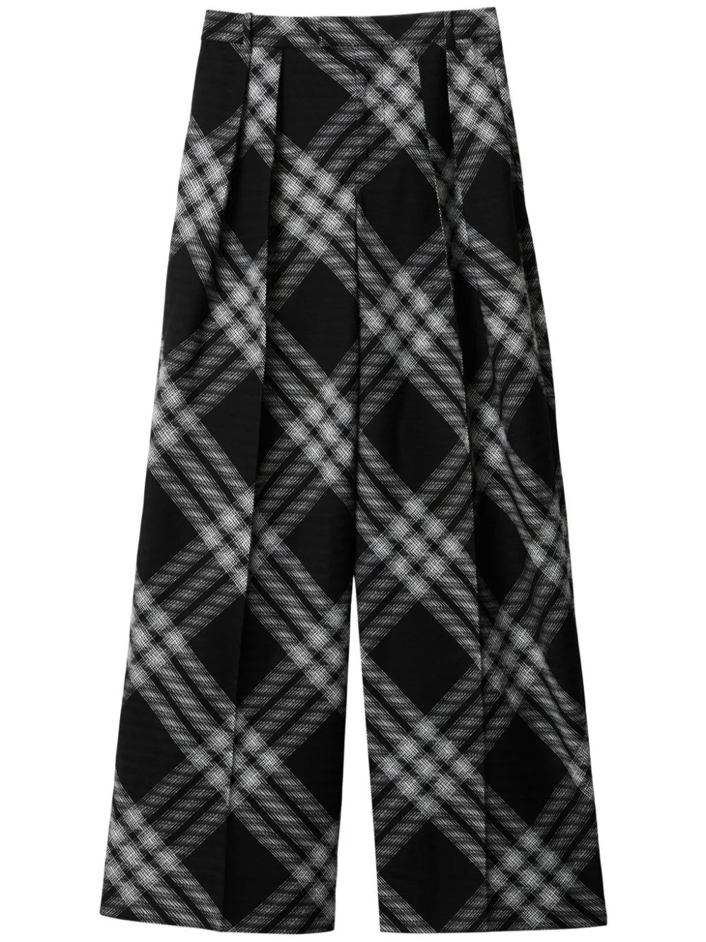 Vintage Check wool trousers - 1