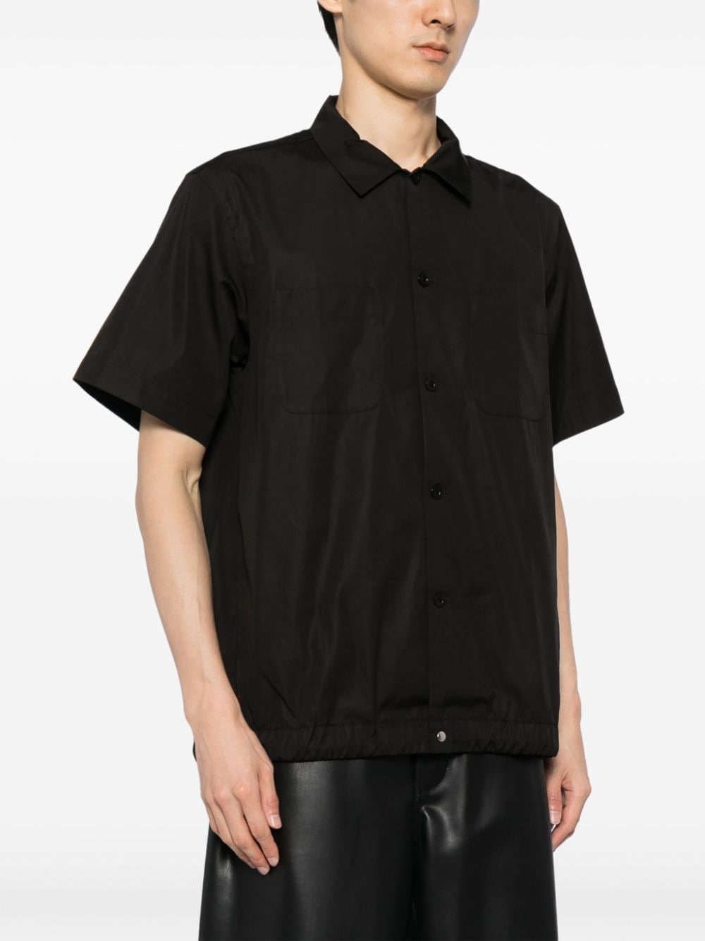 patch pocket short-sleeved shirt - 3