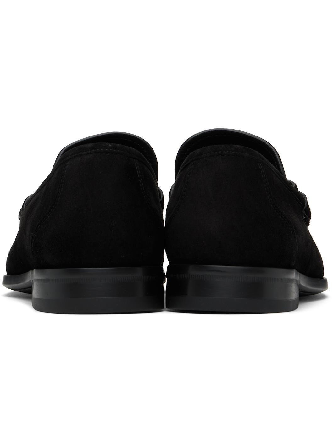 Black Gancini Ornament Loafers - 2