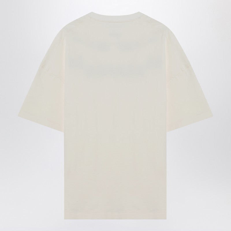 Jil Sander White Wide T-Shirt With Logo Men - 2
