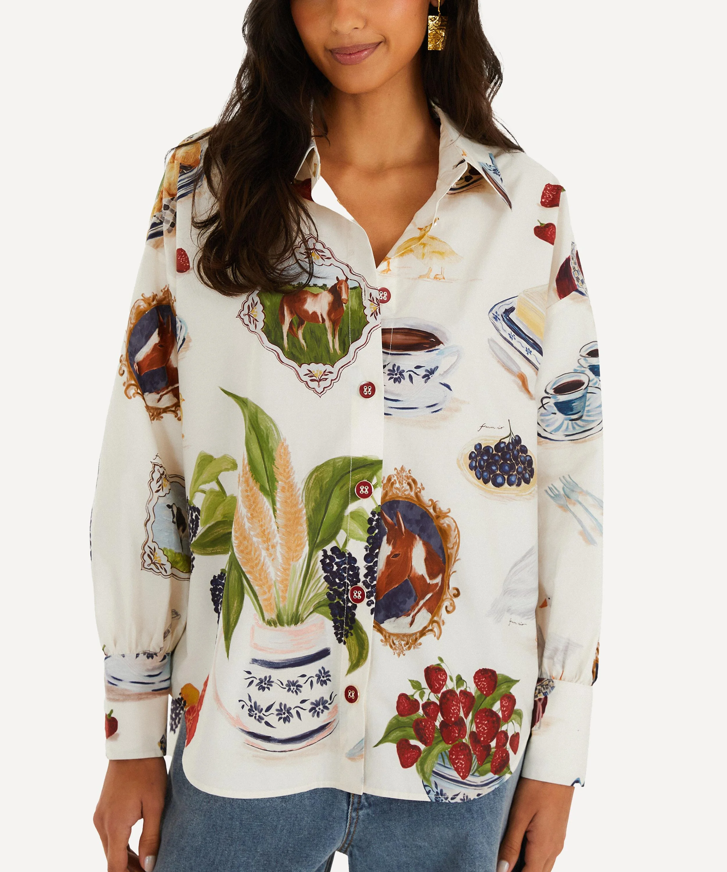 Winter White Country Table Shirt - 1